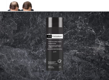 Nanofibre  din keratina pura pentru par rar, FITUNIVERSAL, pudra cu cu fibre pentru par mai des instant, rezistenta la apa, nanofibre de Keratina, Maro mediu, Medium Brown